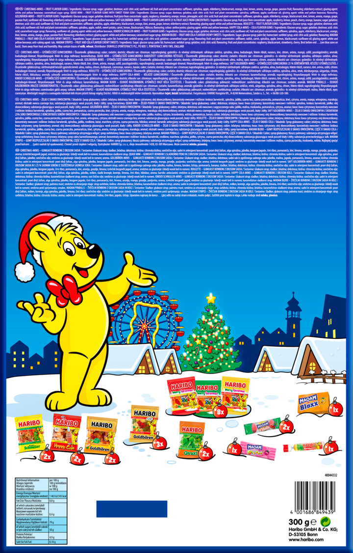 Żelki Haribo i Maoam z kalendarza adwentowego
