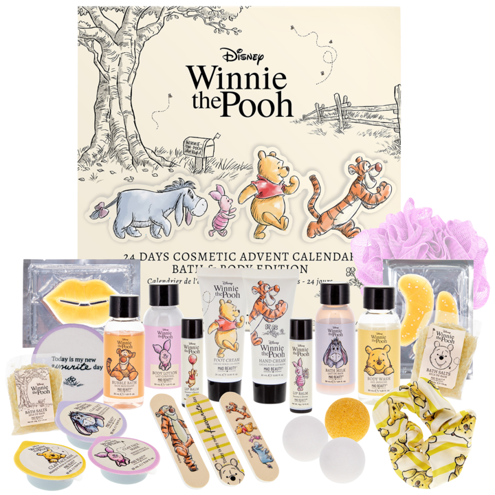 Kalendarz adwentowy Disney Winnie the Pooh z kosmetykami