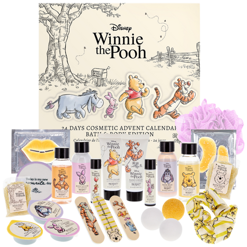 Kalendarz adwentowy Disney Winnie the Pooh z kosmetykami