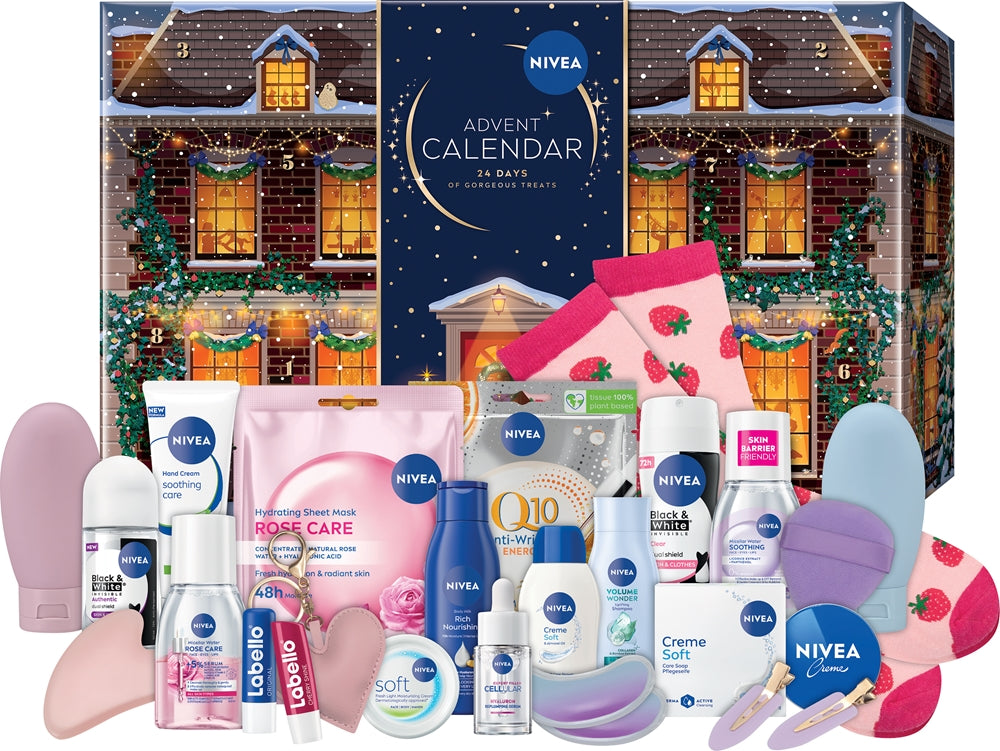 Kalendarz adwentowy NIVEA 2026 — opakowanie